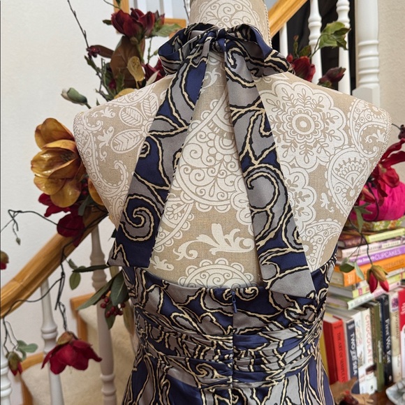 JONES NEW YORK SILK HALTER DRESS SIZE 10 NEW - Picture 4 of 6